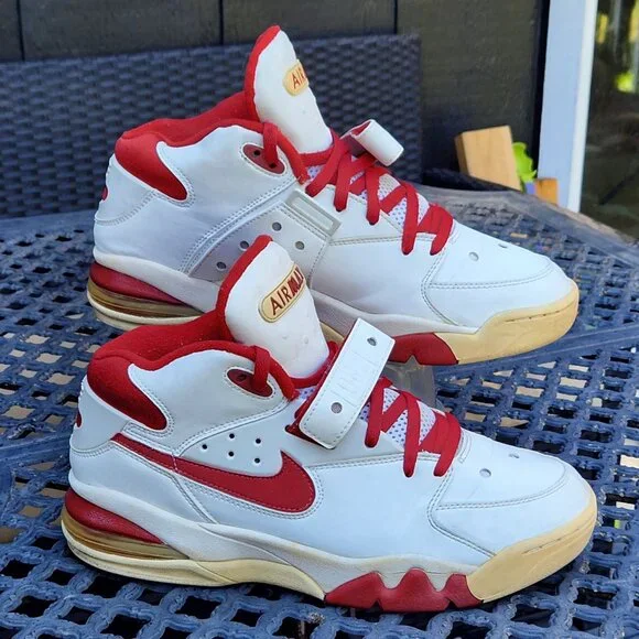 Nike Air Force Max B 'White Varsity Red' (2002) Vintage - Picture 1 of 13